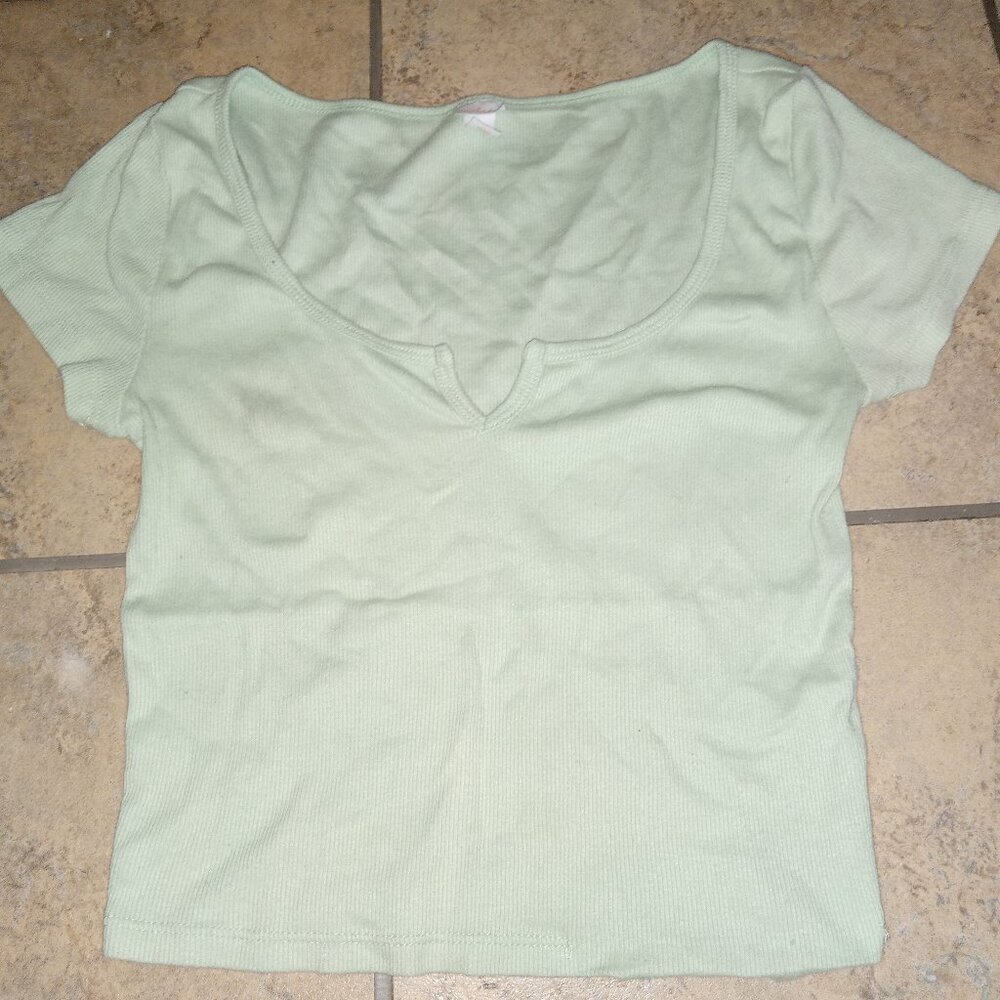 Light Green Crop top